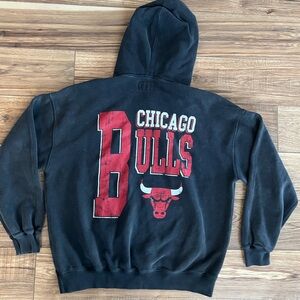 Abercrombie & Fitch Chicago Bulls distressed oversized Hoodie